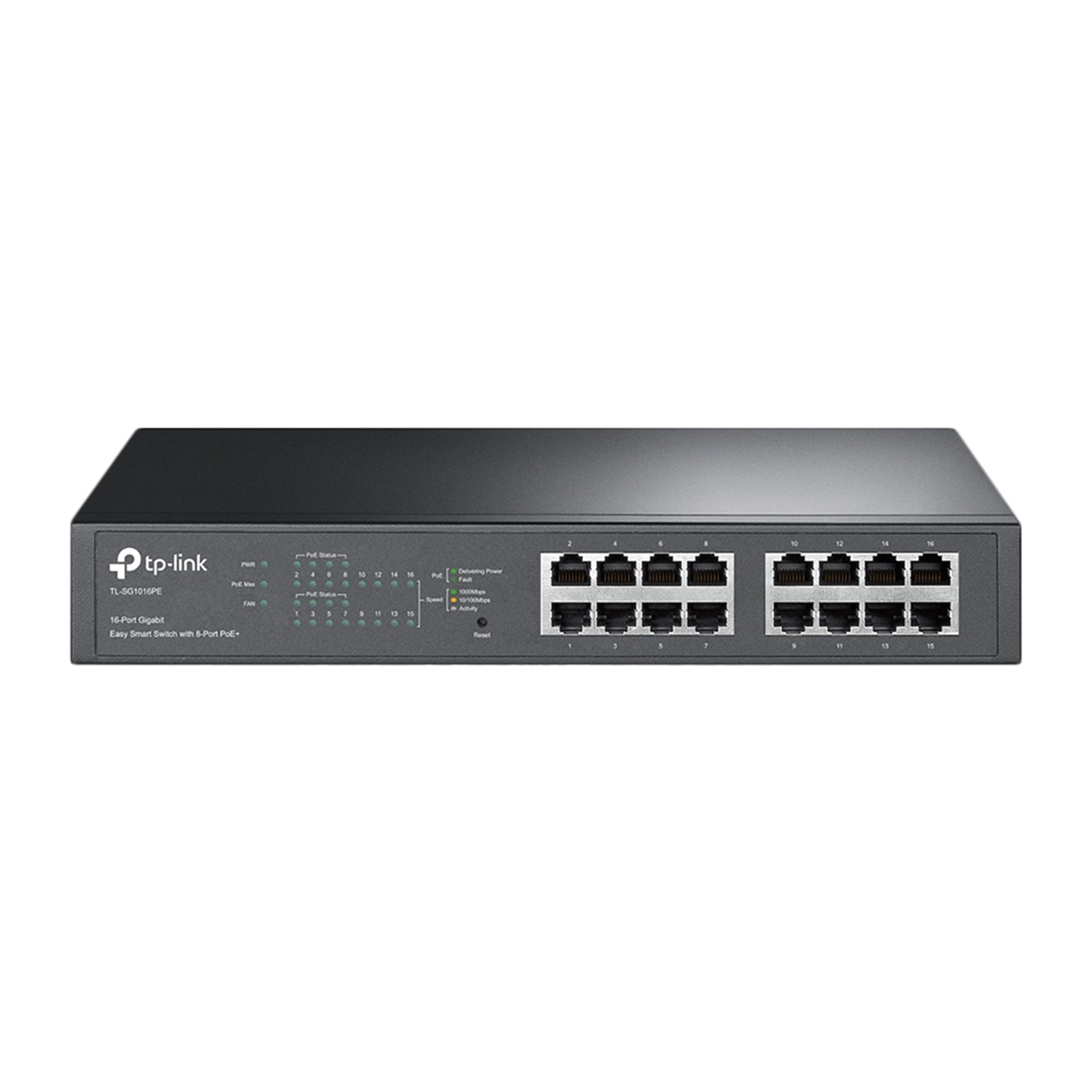 TP-Link TL-SG1016PE 16-Port Gigabit PoE+ Switch 150W Metal TP-Link TL-SG1016PE 16-Port Gigabit PoE+ Switch 150W Metal